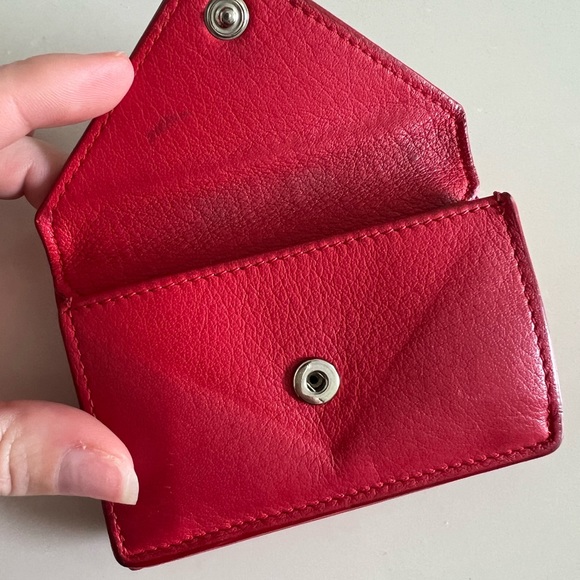 Balenciaga Red Paiper Wallet - Picture 2 of 13